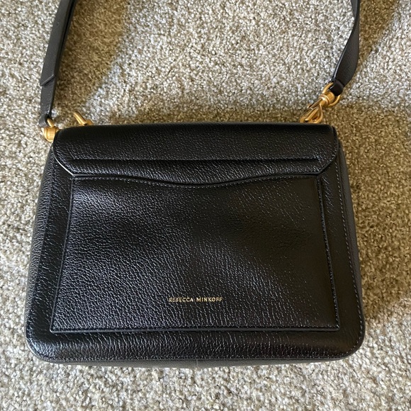 Love Too Large Shoulder Bag | Black with Gold Hardware | Rebecca Minkoff - Picture 3 of 8
